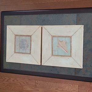 Set of Seashells Painting on Canvas